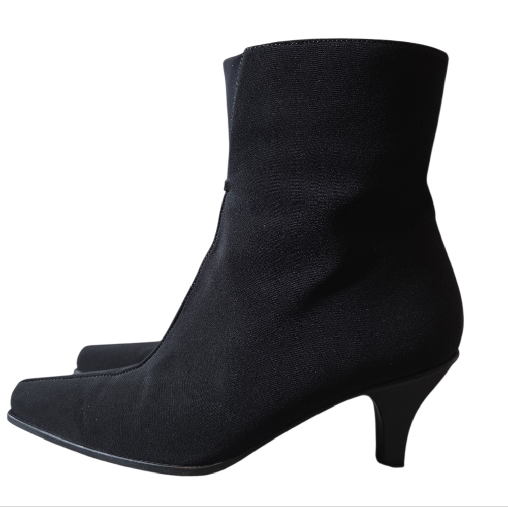 Stuart Weitzman Gore-Tex Black Heeled Boots 7.5 - Picture 3 of 16